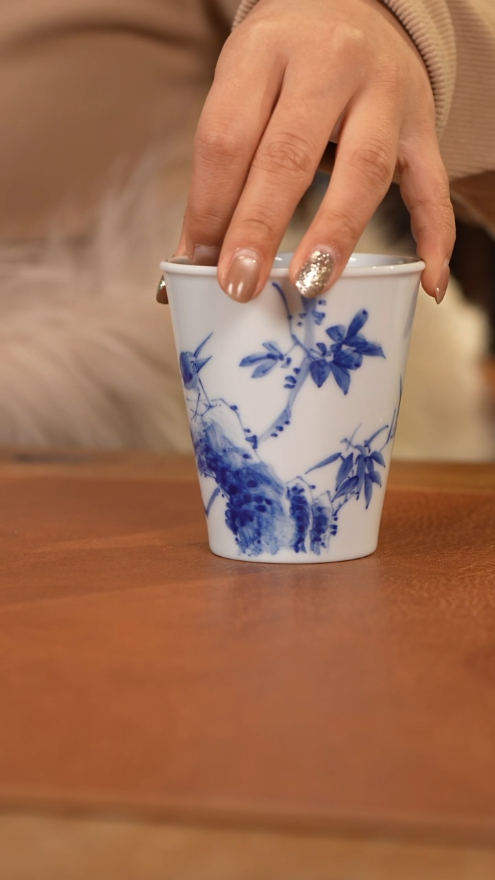 【闪购商品】杯融博花鸟可乐杯