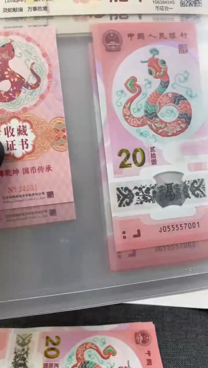 【闪购商品】塑料蛇钞国币传承九龙令后四位不挑号