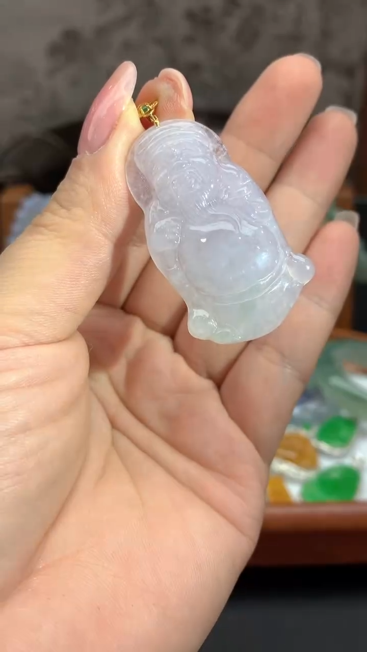 【闪购商品】翡翠颈饰18K金镶嵌143-天然翡翠