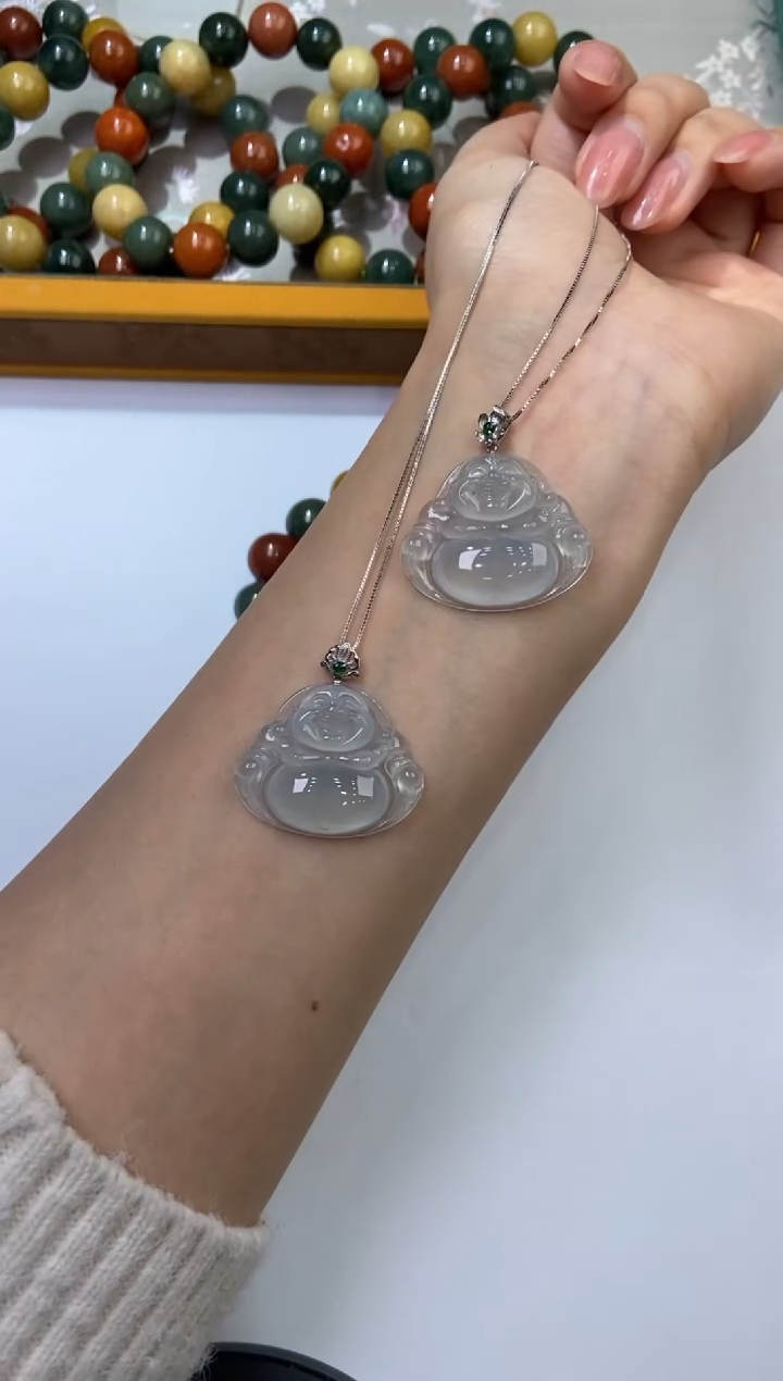 【闪购商品】翡翠挂件18K金镶嵌274679/佛公 多样性一件发