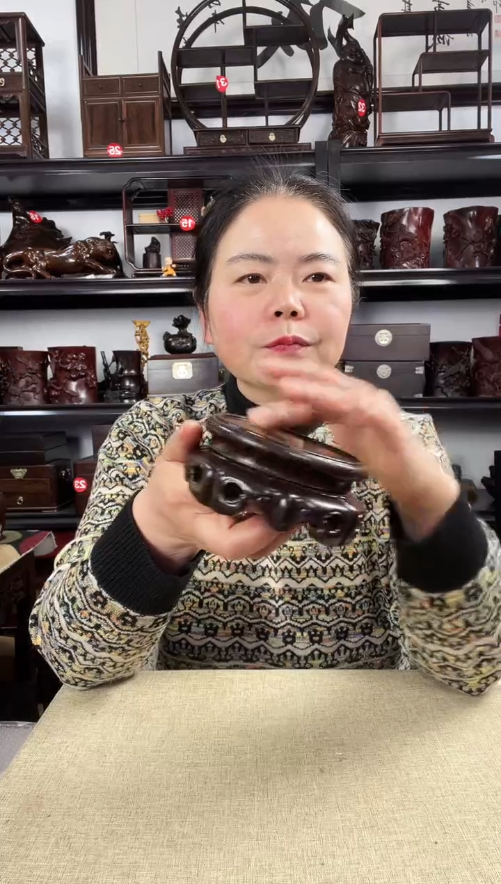 木旋转如意老李红木工艺品