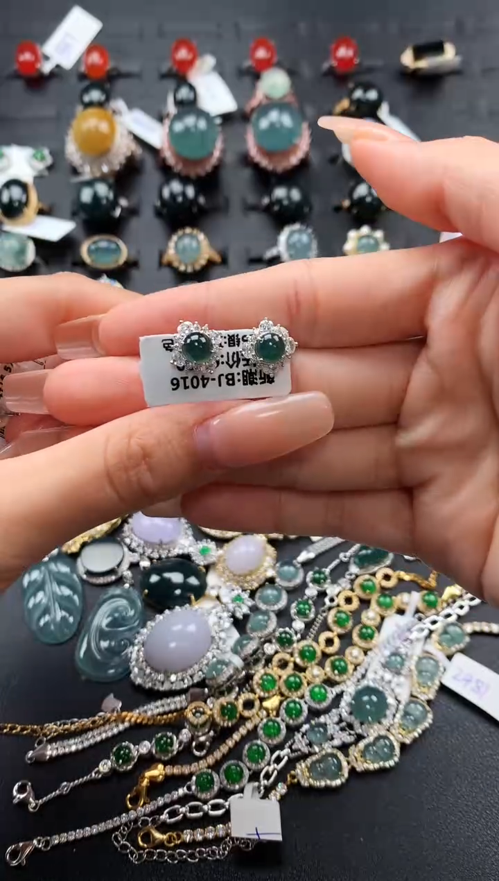 【闪购商品】翡翠戒指银S925镶嵌584987588767967