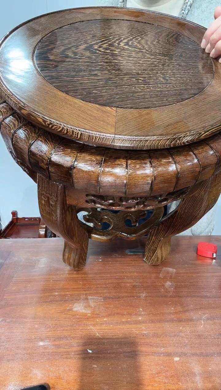 木泡*糖鸡翅木虎头几34*40*43两个