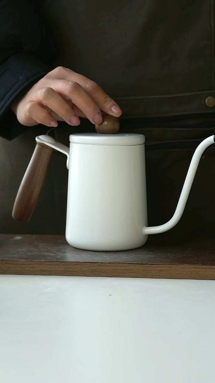 【闪购商品】陶瓷可明火不锈钢手冲壶600ml@4-2@