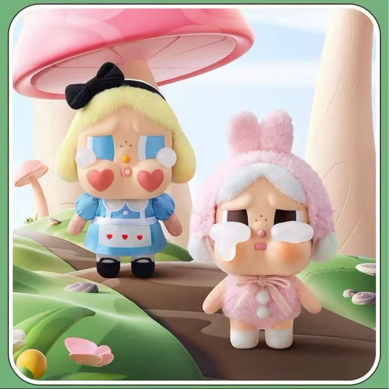 POP MART/泡泡玛特CRYBABY哭娃眼泪工厂系列1代搪胶毛绒盲盒挂件