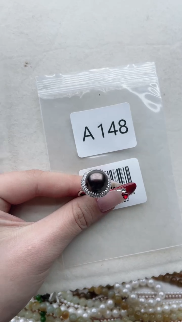 【闪购商品】海水珍珠戒指银S925镶嵌A148