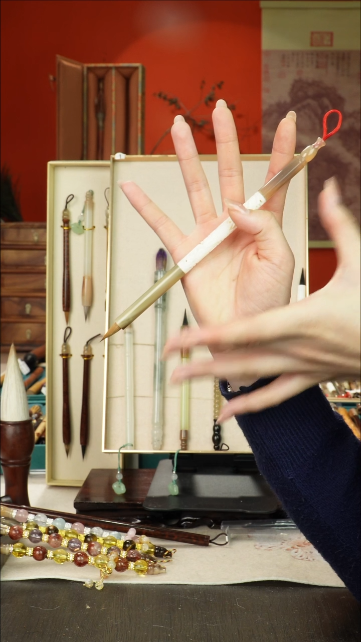 148号闪孤品高货毛笔链接 清水试笔 蘸墨不退