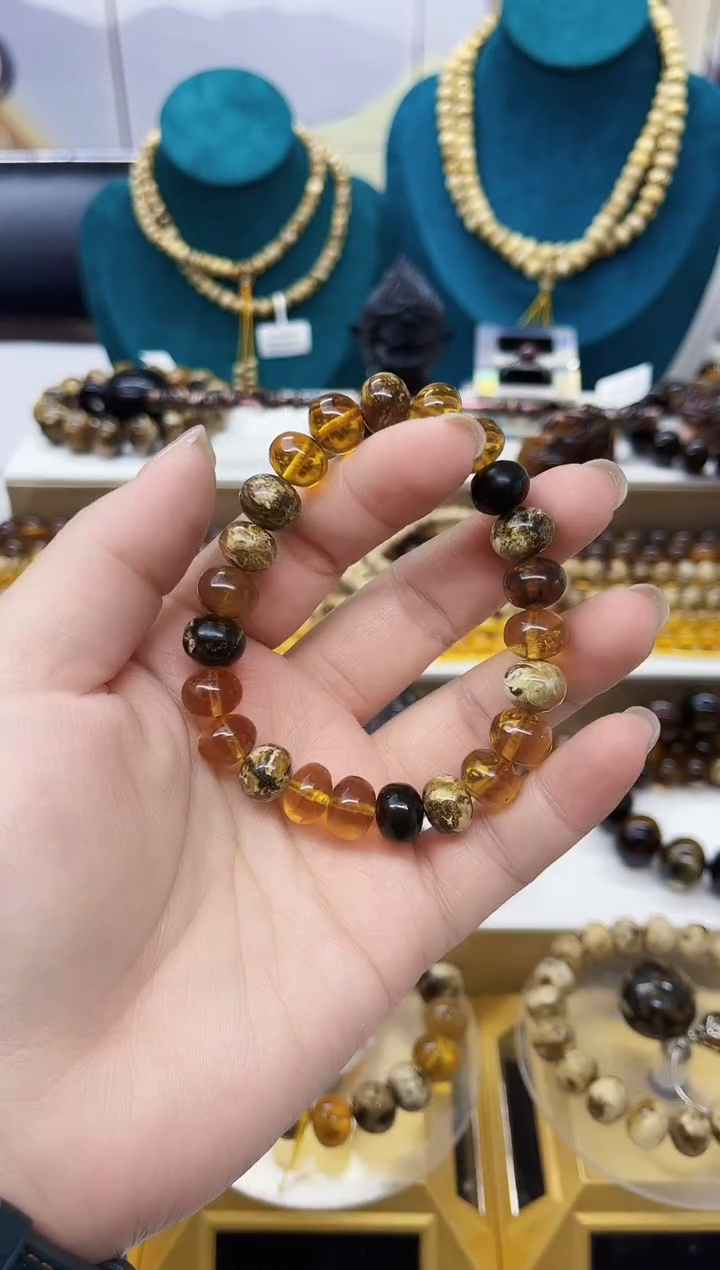 【闪购商品】琥珀手链未镶嵌抚顺琥珀10