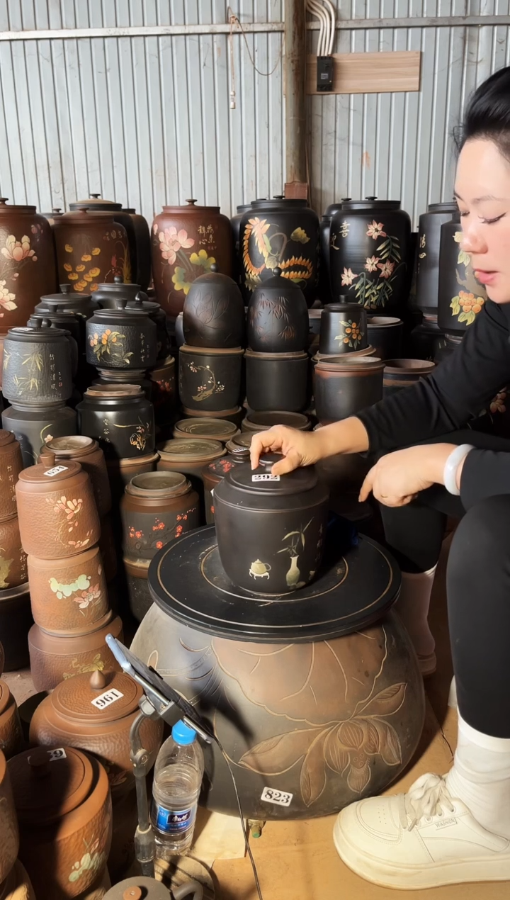 【闪购商品】壶瑕疵茶叶罐方尖彩填 292