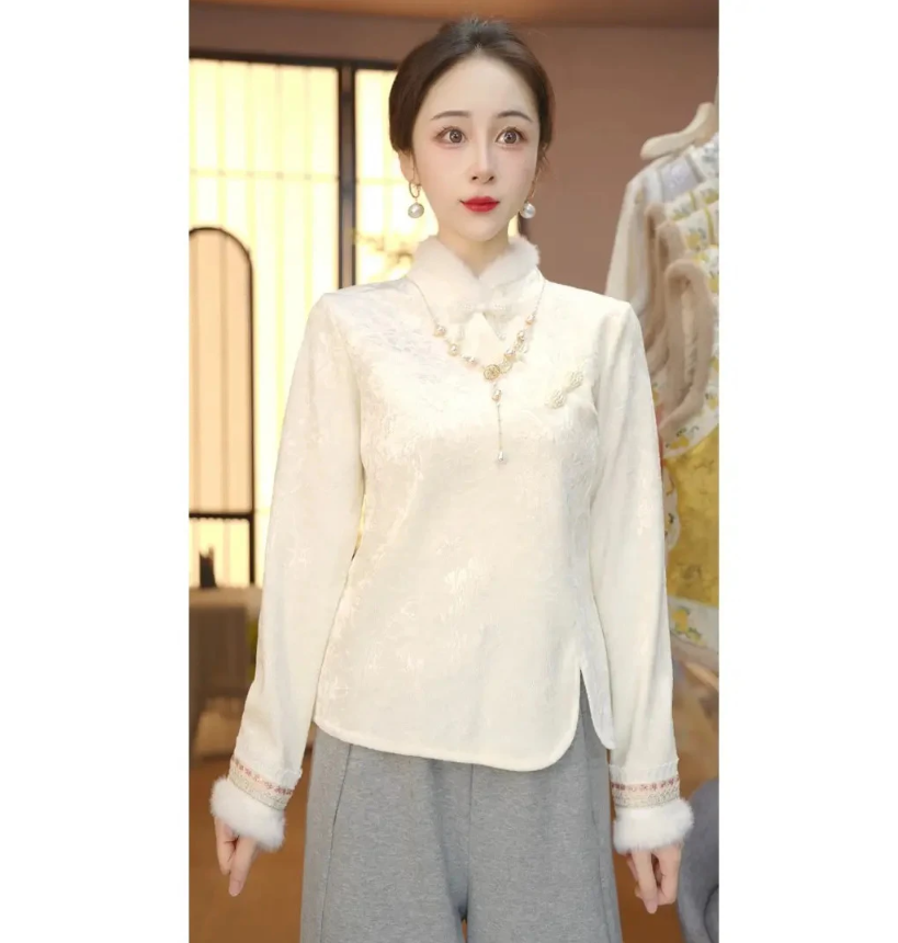 新款拼接加绒加厚款常规款厚款上衣打底小衫提网红长袖拼接打底