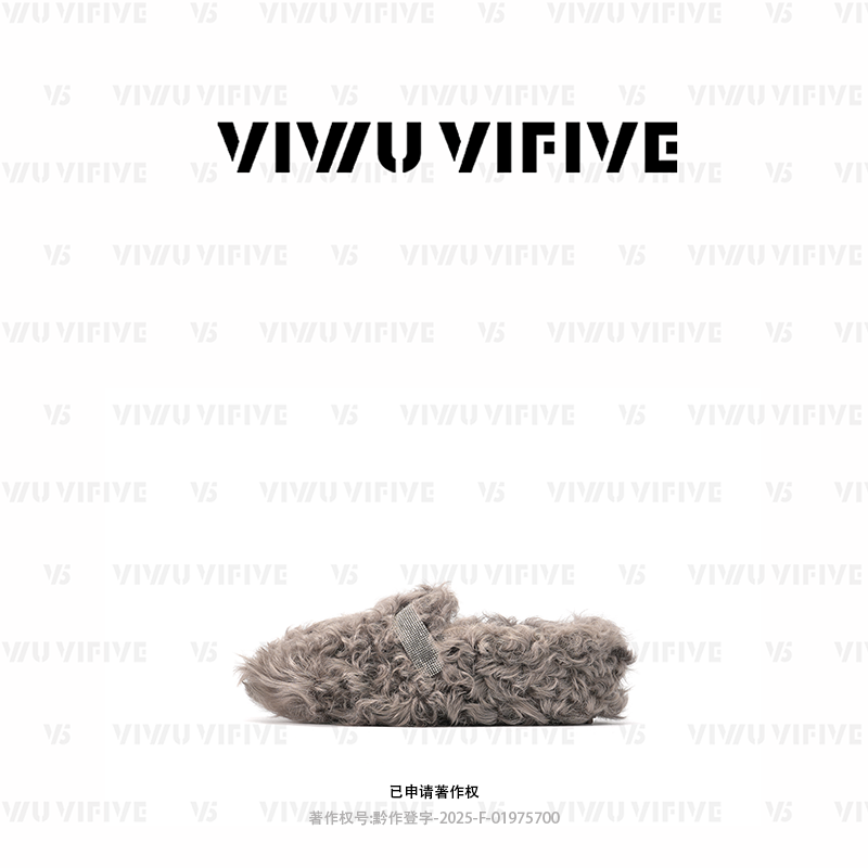 V5「絮桃」勃肯女款爆款2026新款秋冬羊毛勃肯芭蕾风羊卷毛茸茸单鞋