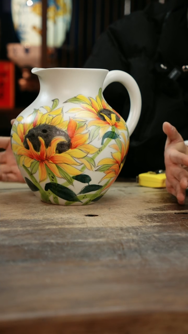 【闪购商品】瓷片景德镇纯手工釉下彩精品花瓶