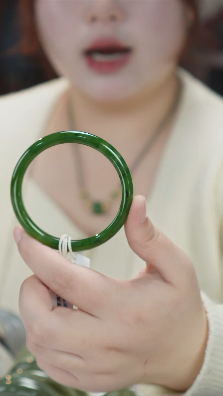 【闪购商品】和田玉手镯未镶嵌天然和田玉手镯拍一发一 57