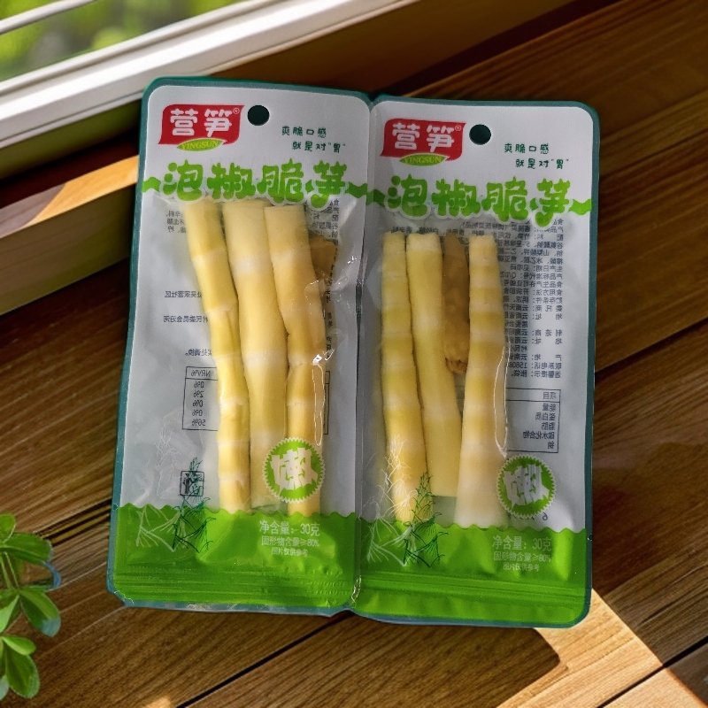 泡山椒笋尖山椒脆笋泡椒竹笋酸辣网红零食小吃学校竹笋开袋即食
