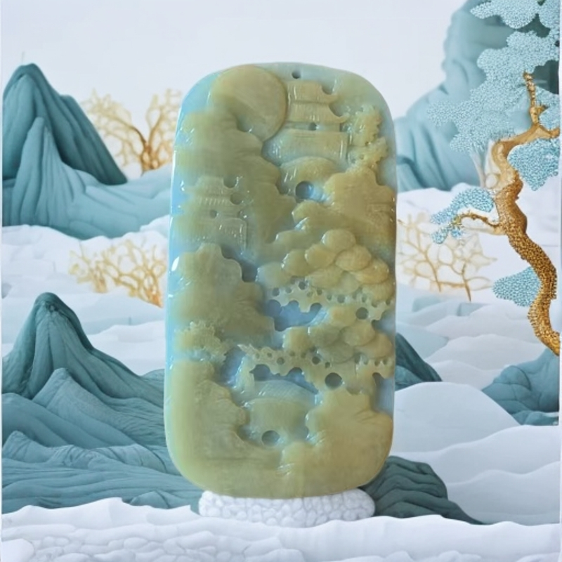 云隐青山山水牌--