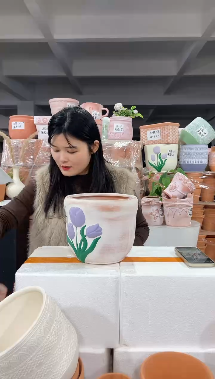 【闪购商品】红陶复古紫花郁金香20-18