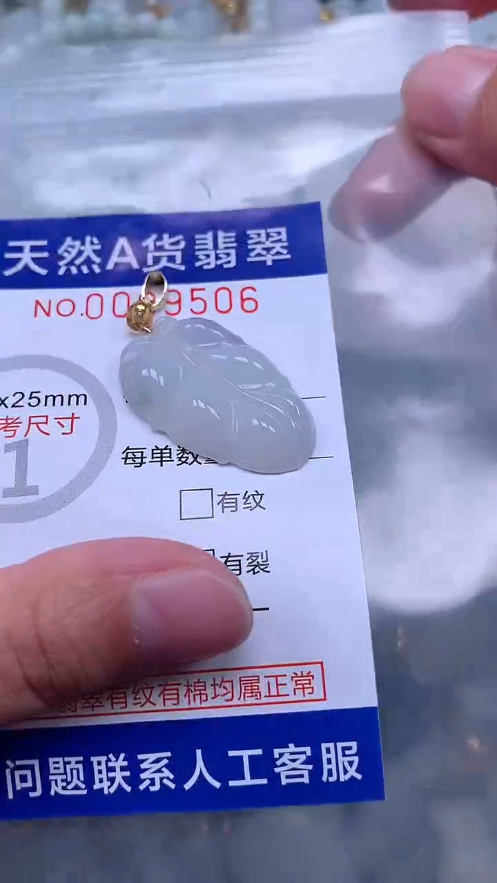 翡翠未镶嵌吊坠(不含链)1