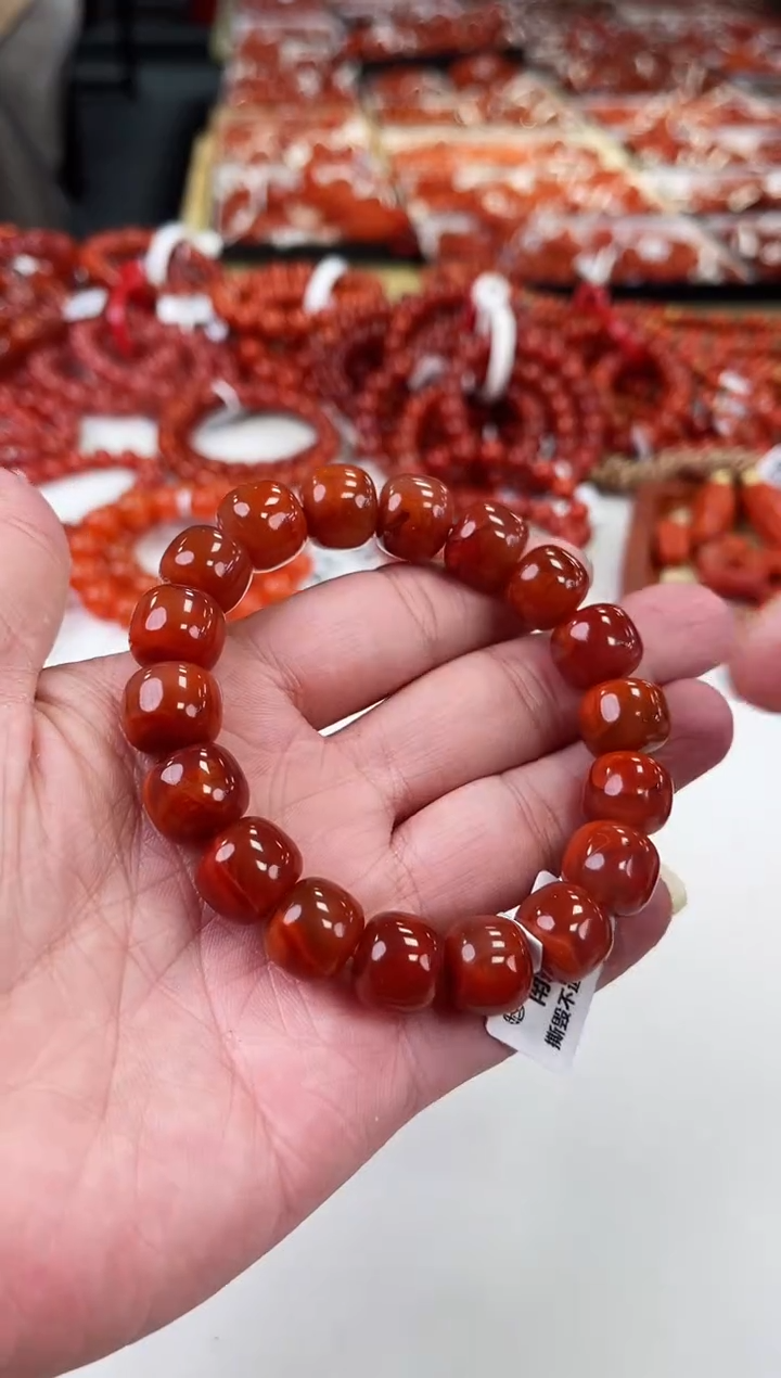 【闪购商品】南红玛瑙瓦西老型手串13+未镶嵌一个/条