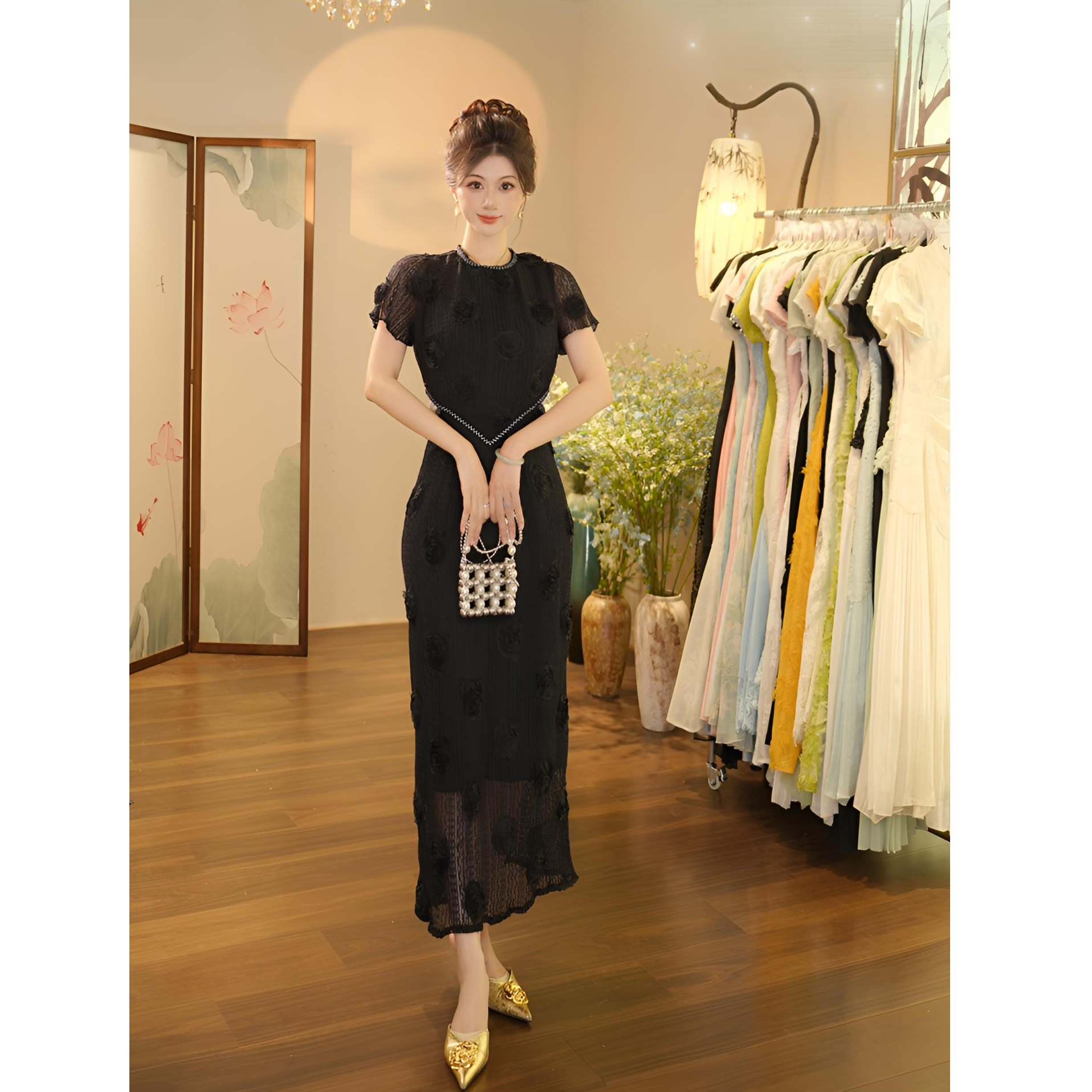 【张小小】玫瑰人生-1502 连衣裙（X1252）-117cm