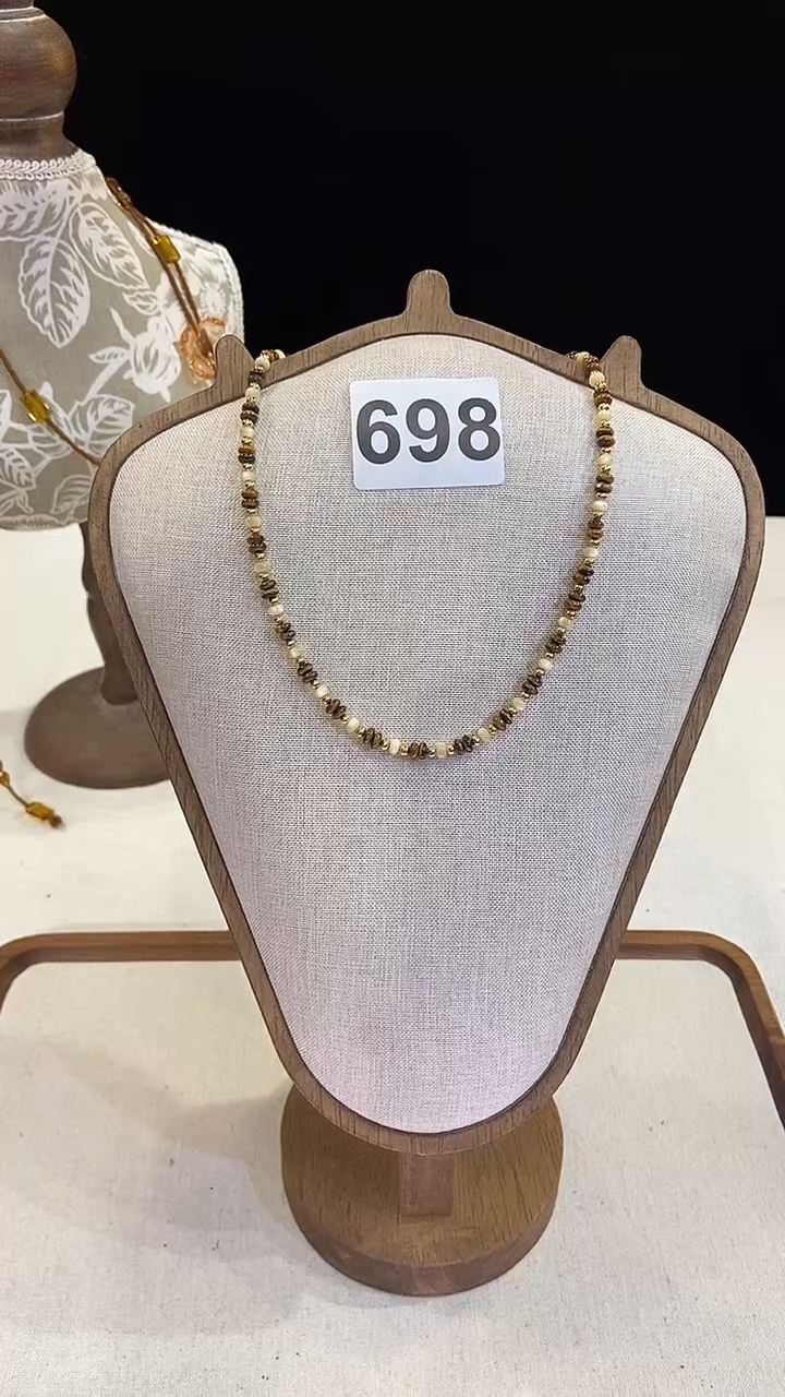 项链钛钢淡水珍珠698