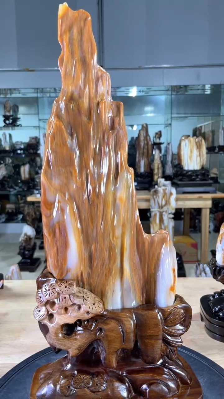 【闪购商品】硅化玉珠宝奇石未镶嵌1280