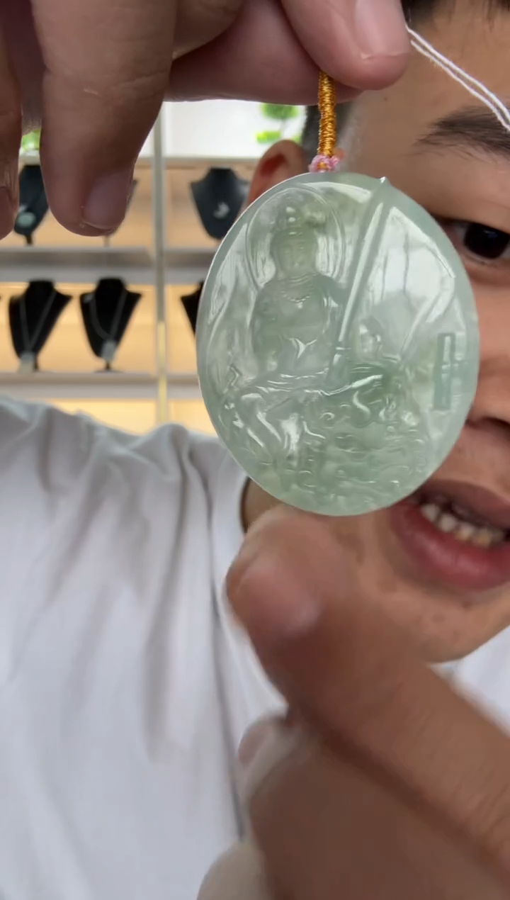 【闪购商品】翡翠颈饰未镶嵌天然翡翠A货孤品一件