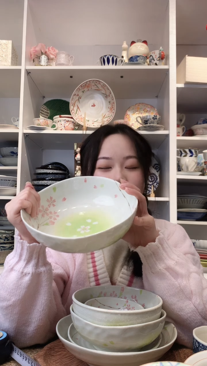 陶瓷花庵樱花树大钵20.5cm