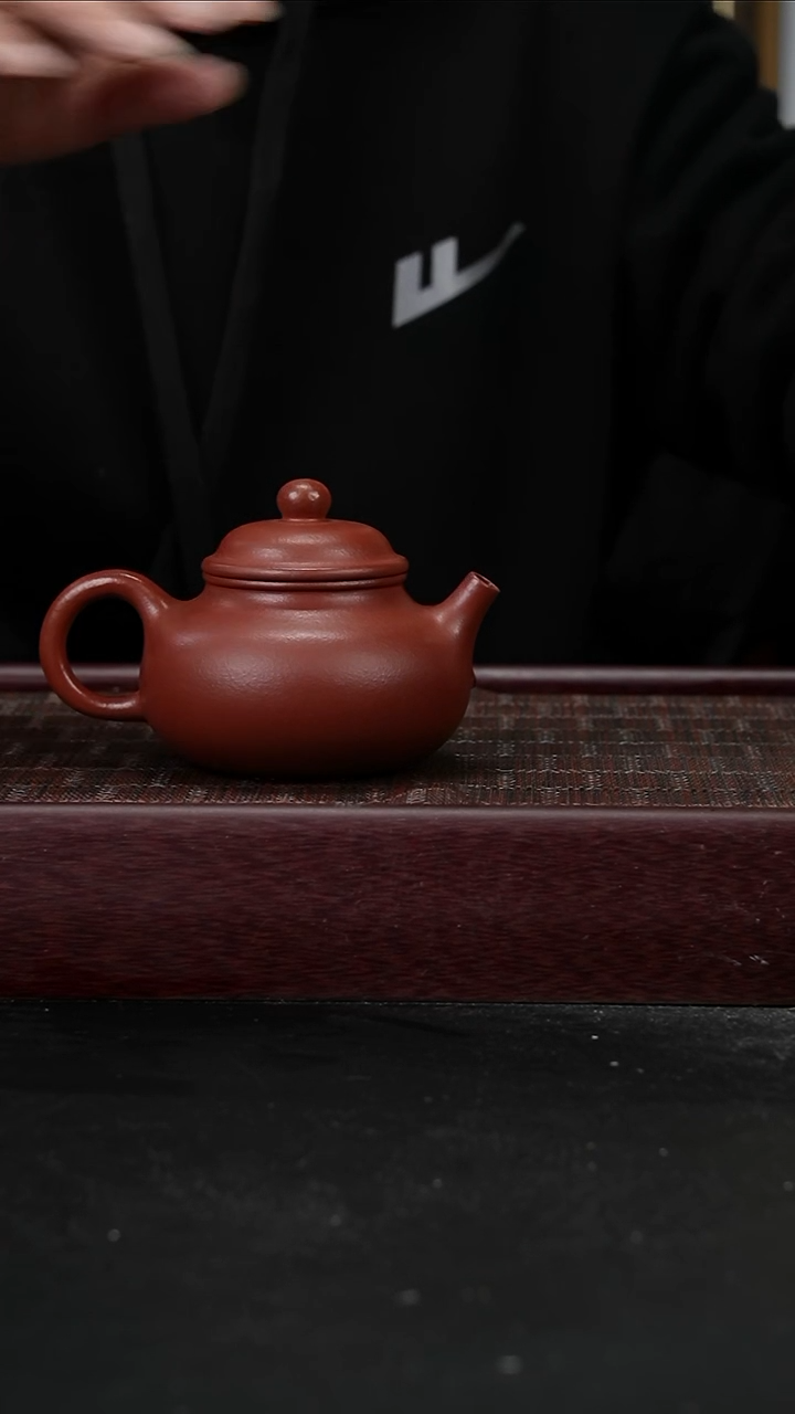 茶壶紫砂zq朱泥容天