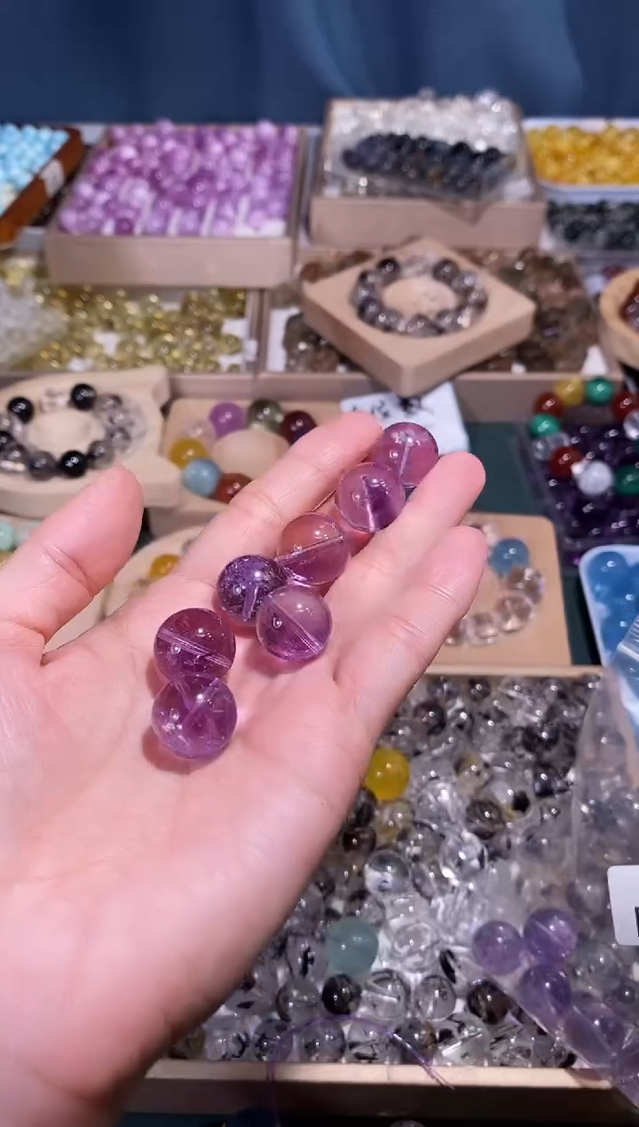 未镶嵌手串水晶D78玻利维亚单珠卡15一颗