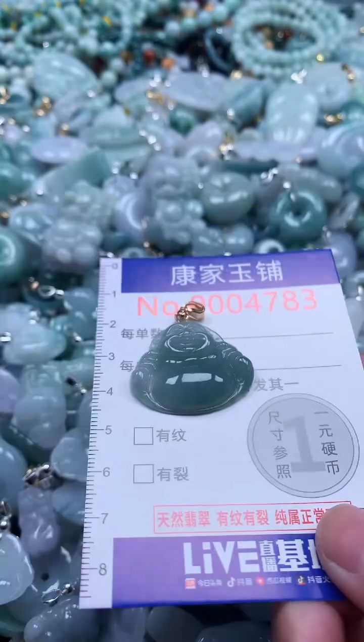 翡翠未镶嵌吊坠(不含链)多样性发其一4783