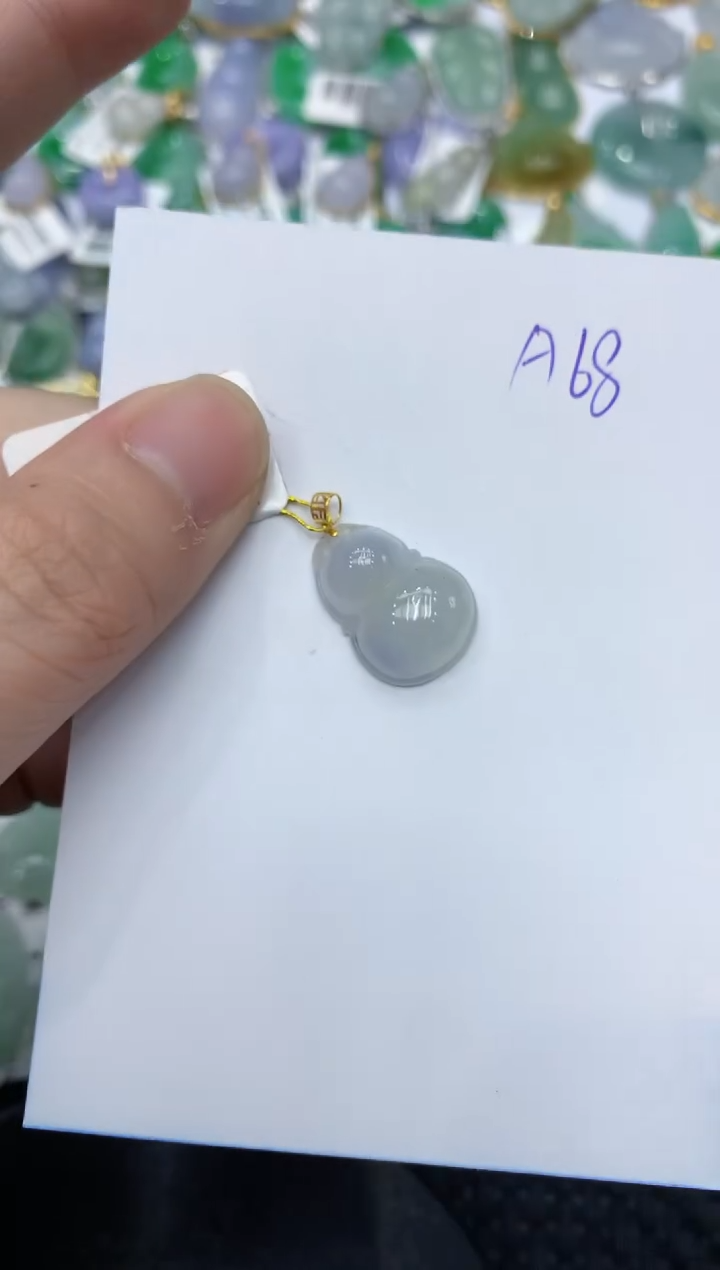 【闪购商品】翡翠颈饰18K金镶嵌11111111111