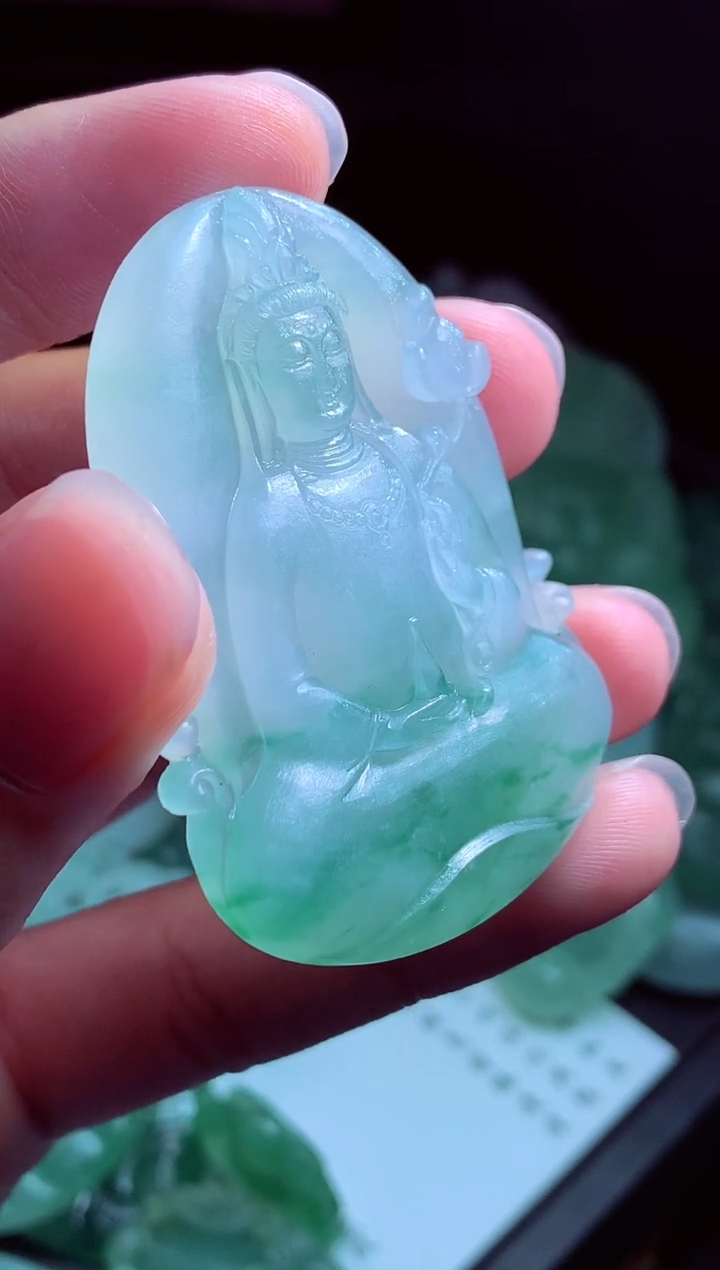 定制翡翠未镶嵌翡翠毛货定制