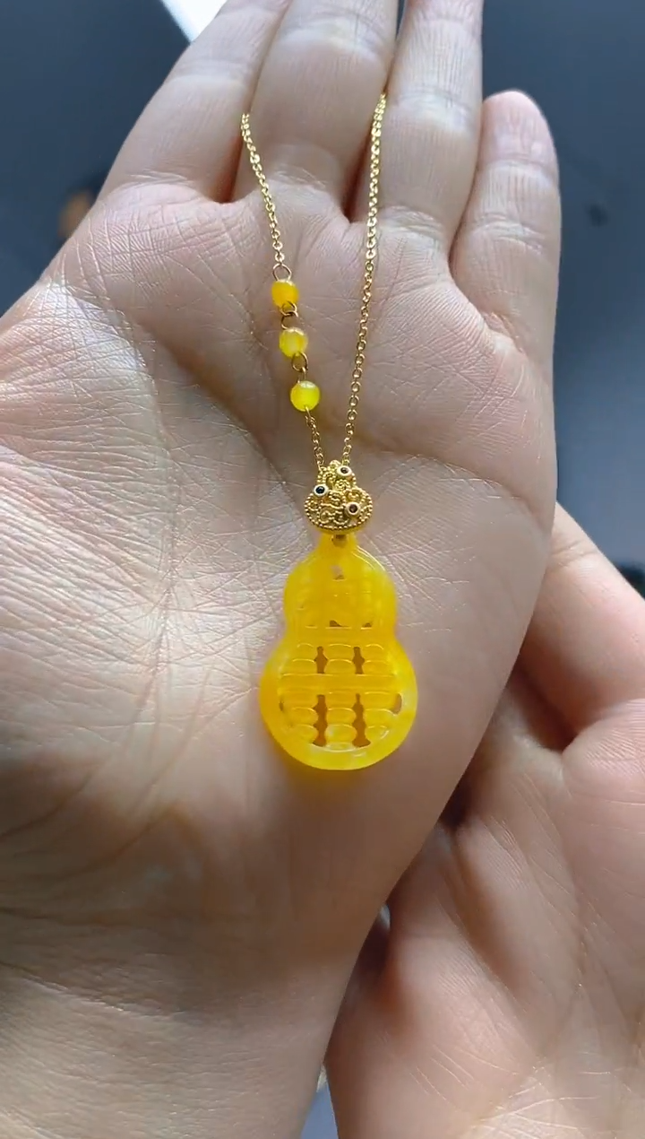 【闪购商品】翡翠耳饰合金0288翡翠锁骨链