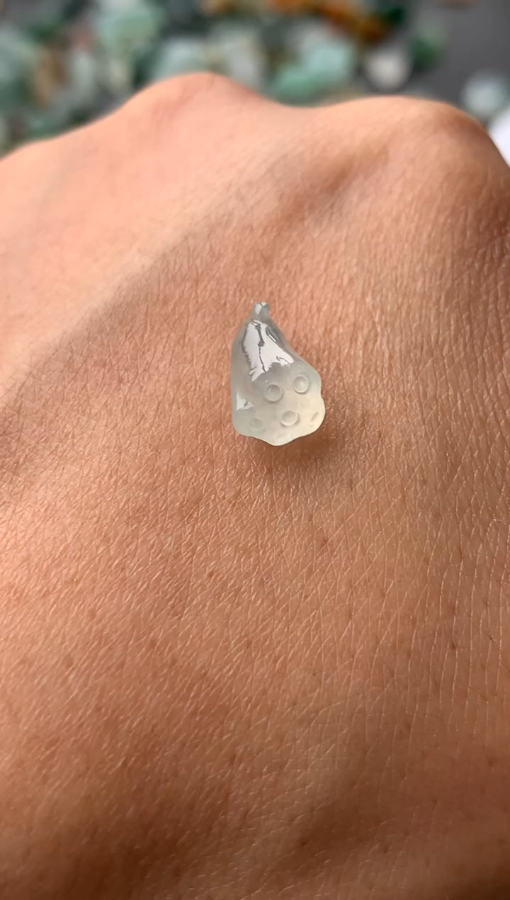 【闪购商品】定制翡翠未镶嵌莲蓬高冰起光350+35