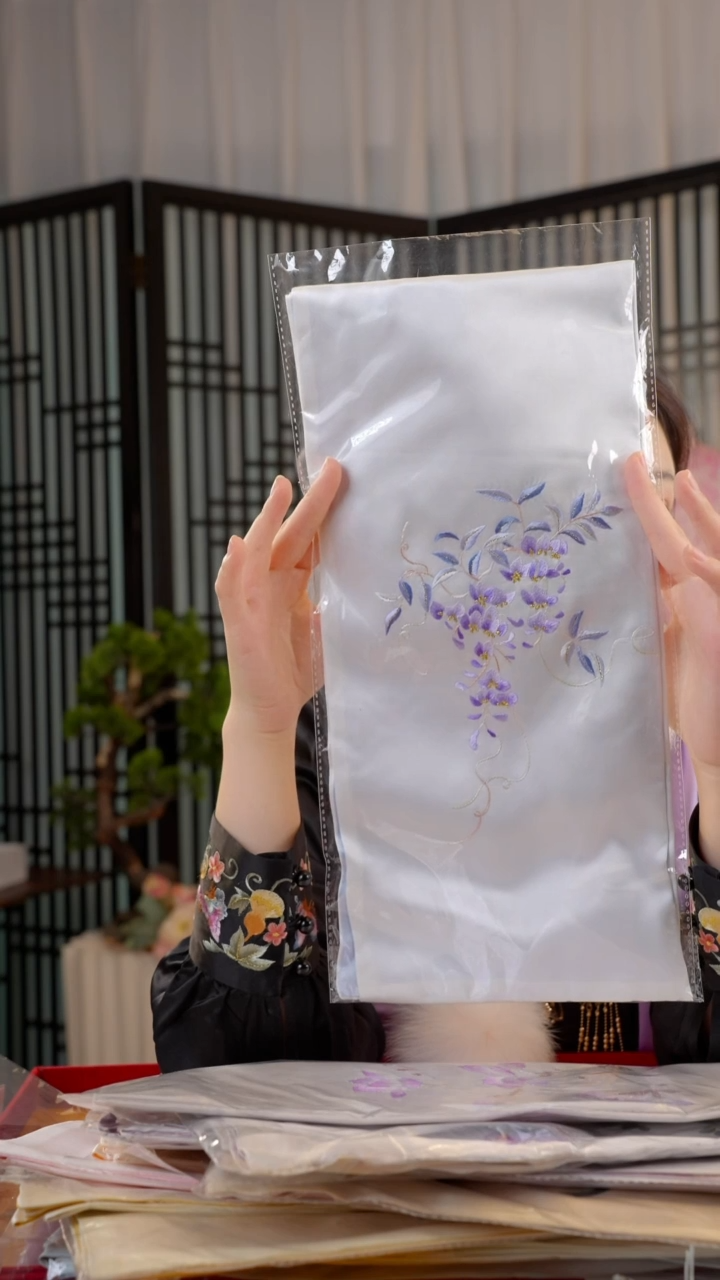 刺绣桃*非遗苏绣手工饰品