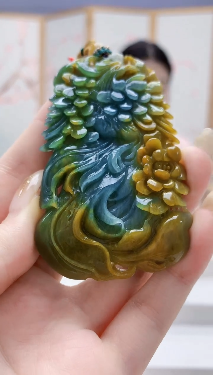 未镶嵌定制翡翠4812jw-毛货挂件15