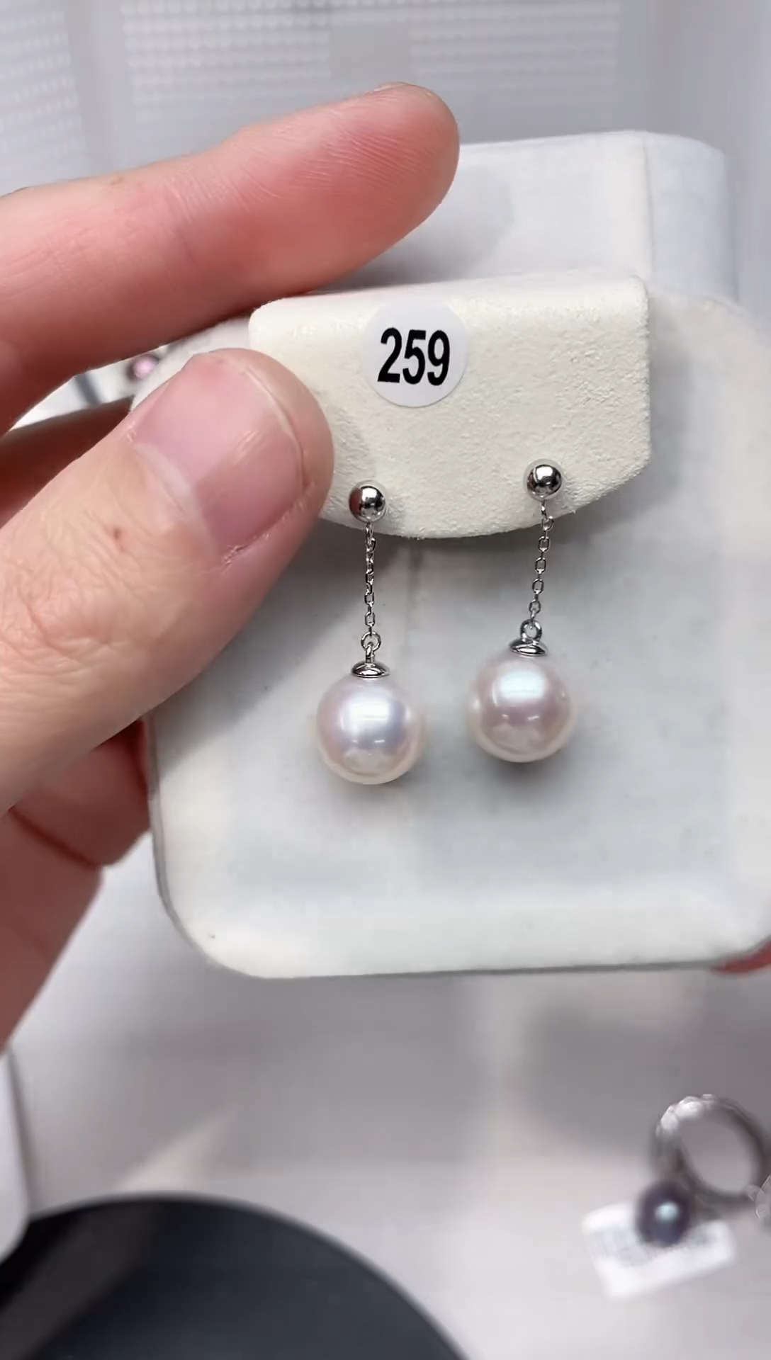 【闪购商品】淡水珍珠耳饰银S925镶嵌耳饰