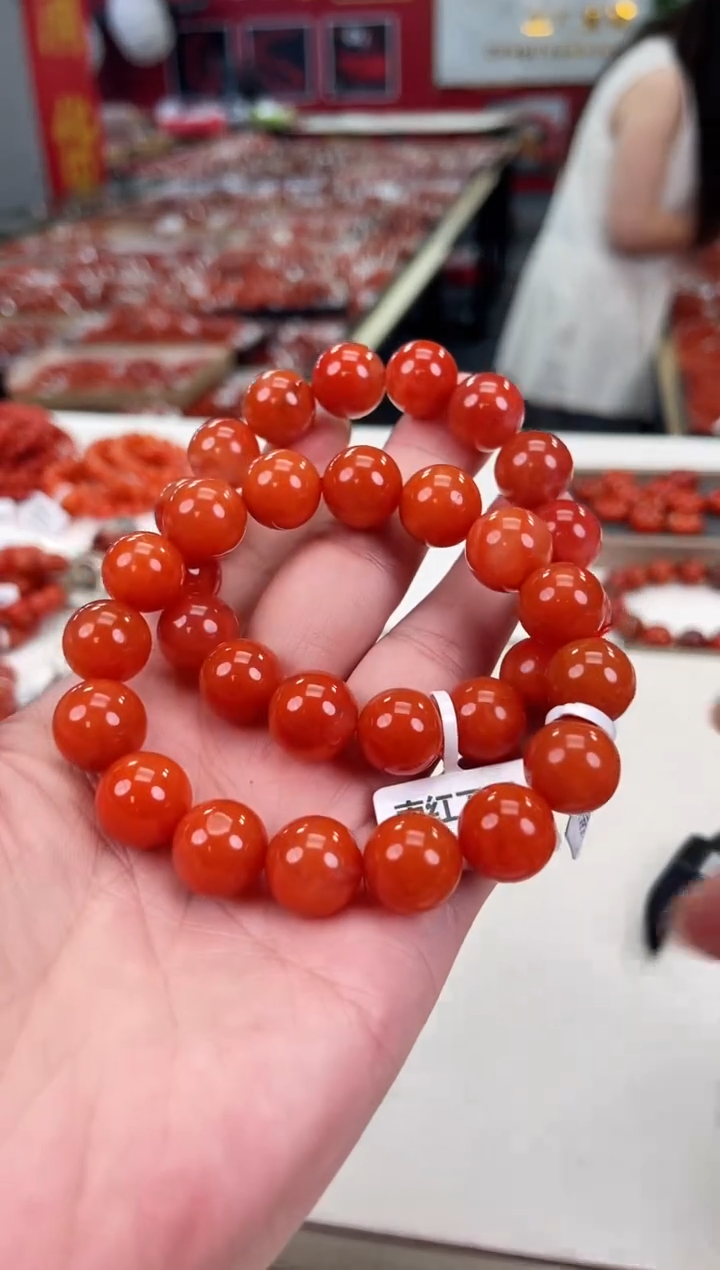 南红玛瑙保山手串13+未镶嵌（多样式发其一）
