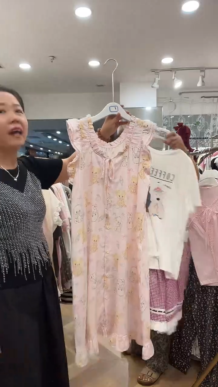 棉棉纱睡裙140斤以下