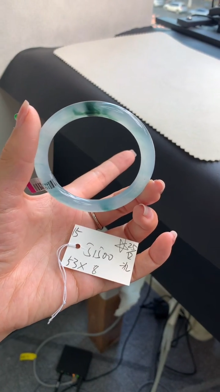 未镶嵌手镯翡翠翡翠手镯 下单联系小耳机#15 圈口53