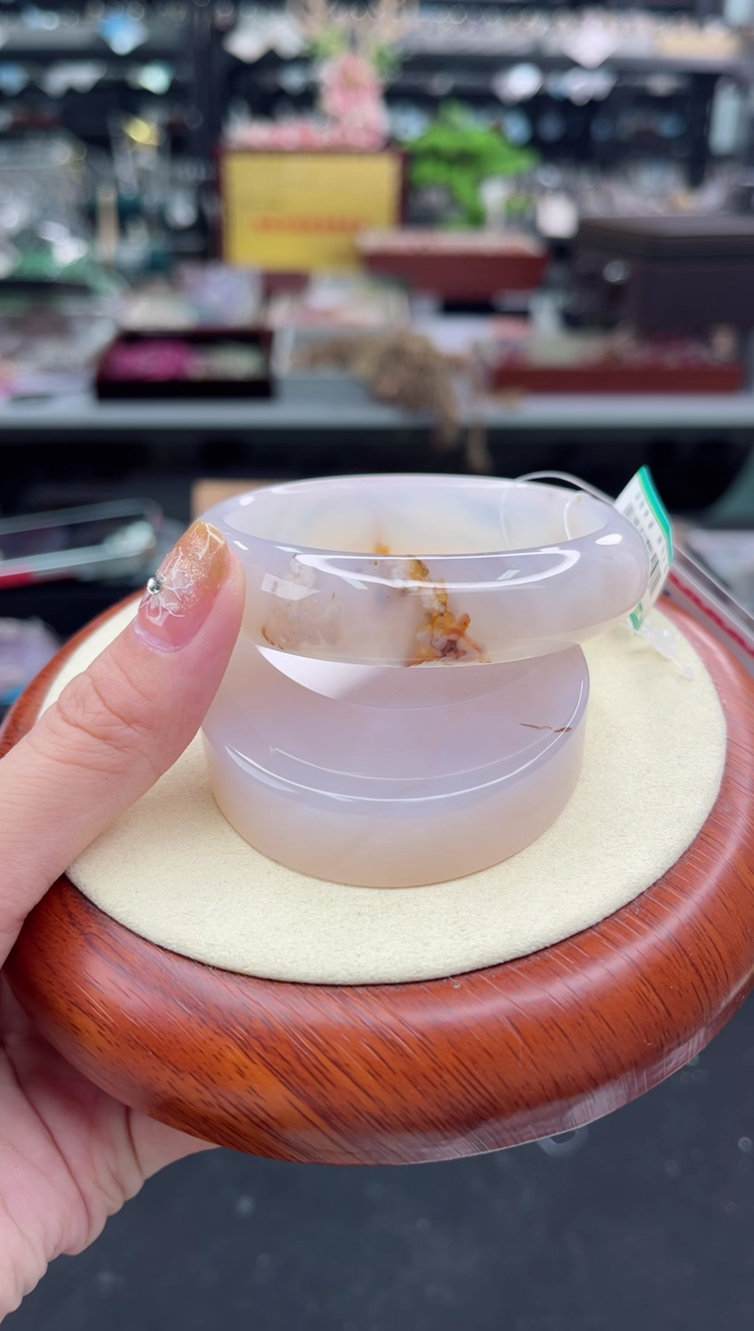 【闪购商品】石英质玉手镯未镶嵌56圈口（赠品镯心）3570114