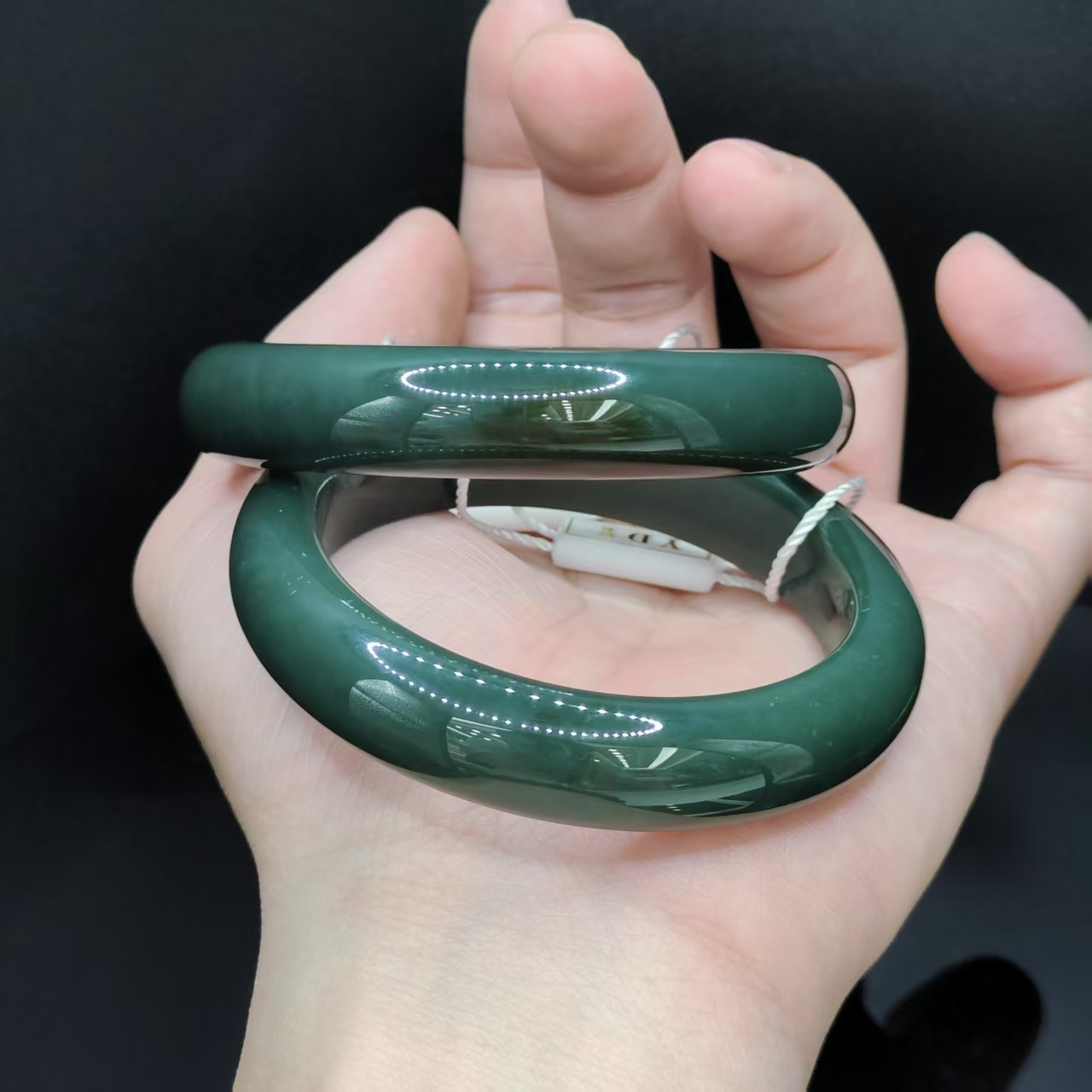 【龙龙严选】和田玉宽条手镯C5【多样性发其一】圈口52-62mm