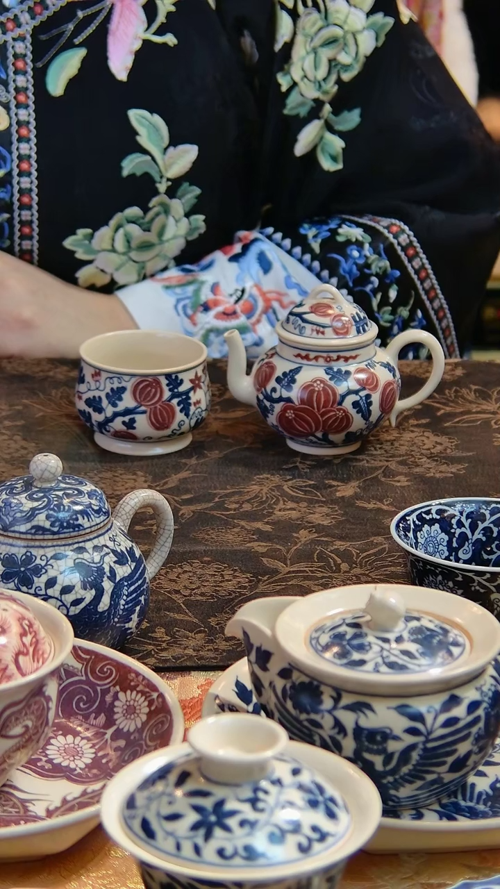 【闪购商品】茶具壶杯子2件套手绘