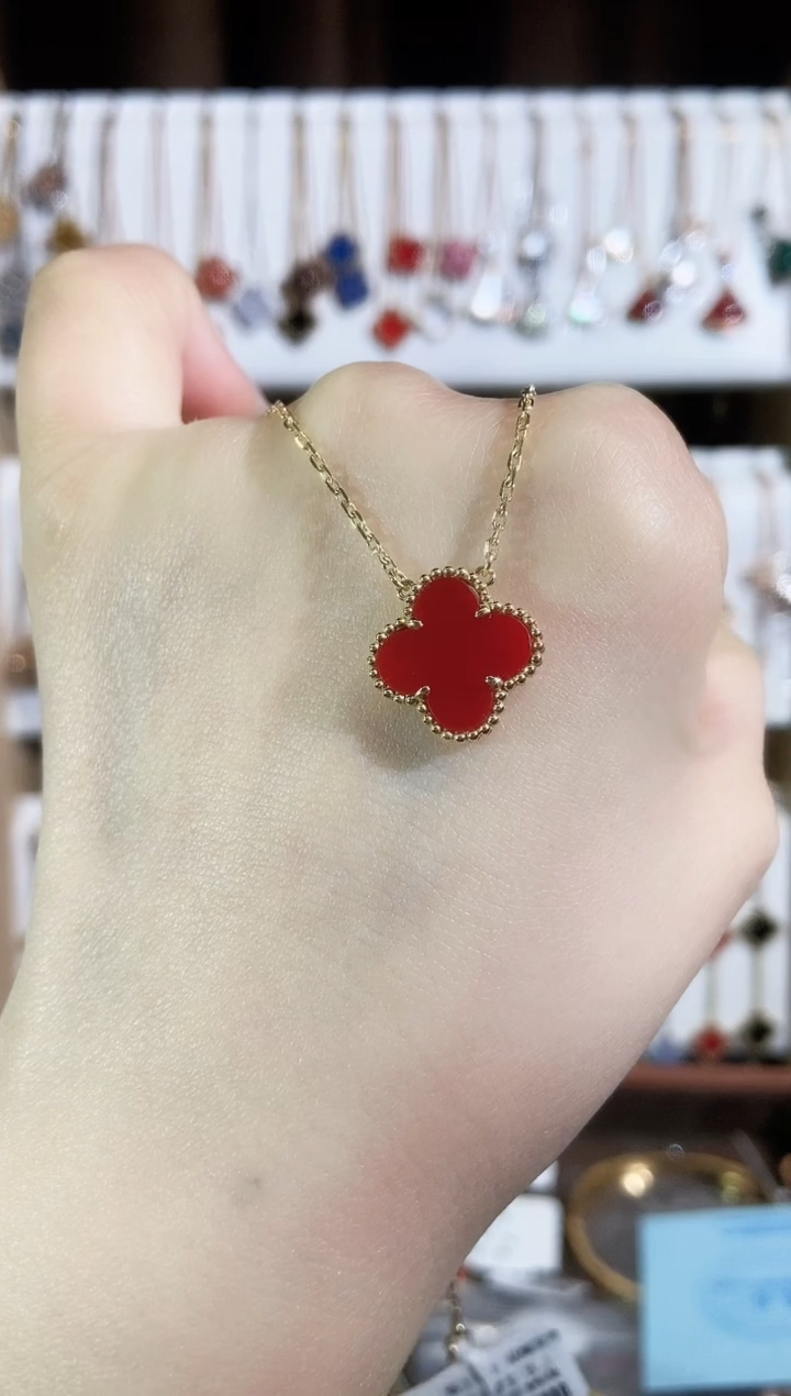 【闪购商品】玛瑙/玉髓套链18K金镶嵌玛瑙K黄