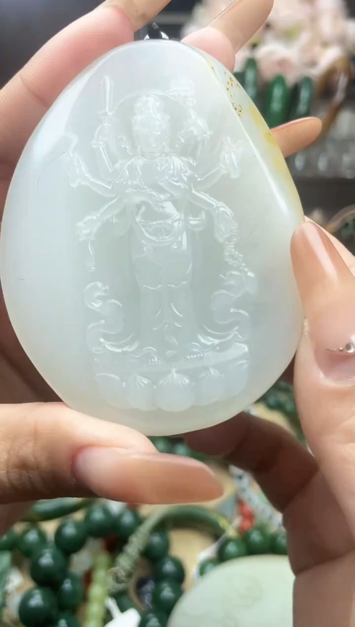 颈饰未镶嵌和田玉未镶嵌和田玉吊坠多样性拍一发一