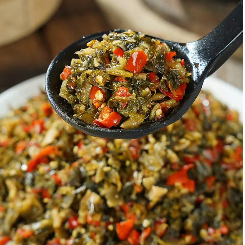 湖南茶油外婆菜免洗免切下饭菜口感爽脆适合拌饭拌面