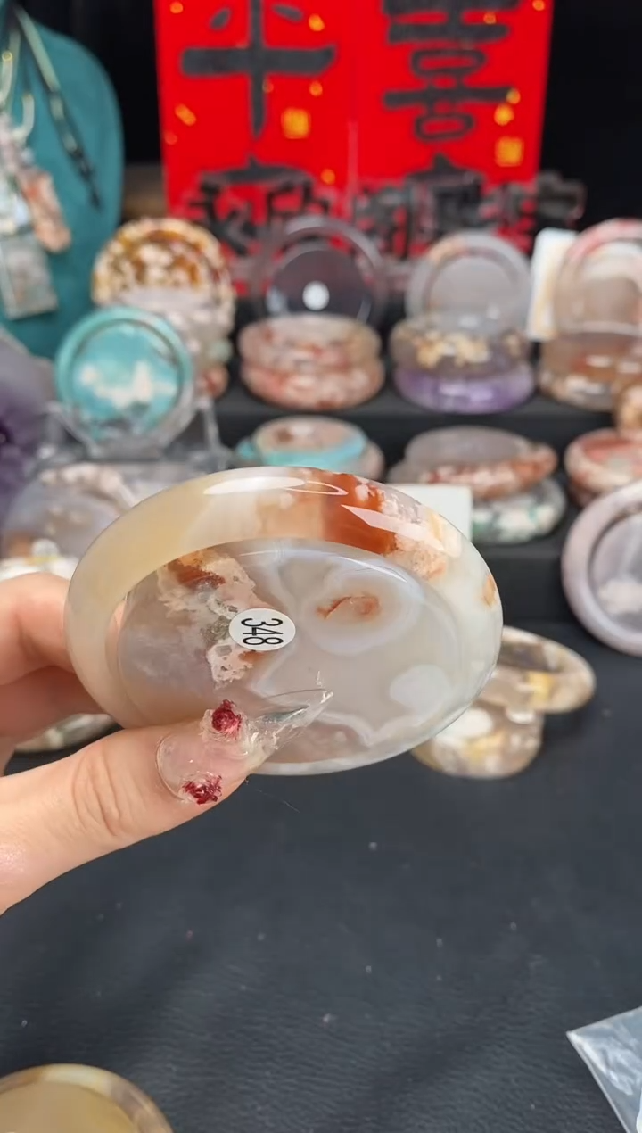 【闪购商品】石英质玉手镯（圆镯）未镶嵌57