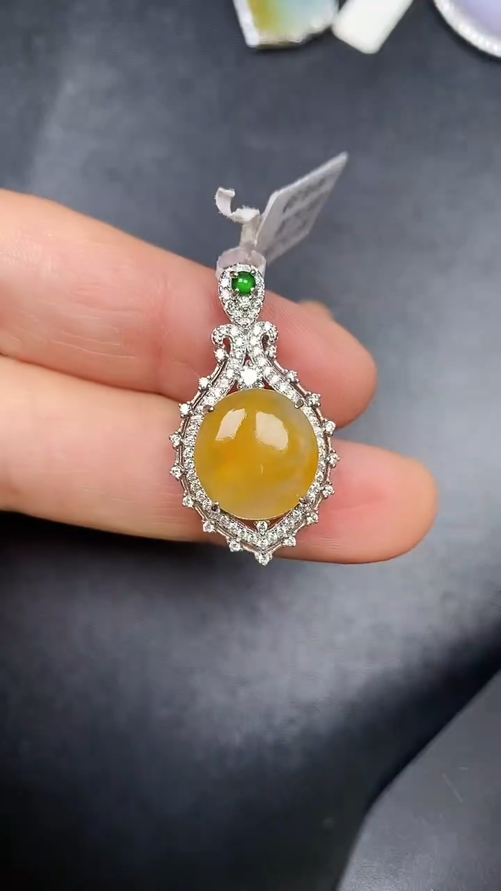 银S925镶嵌戒指翡翠3500