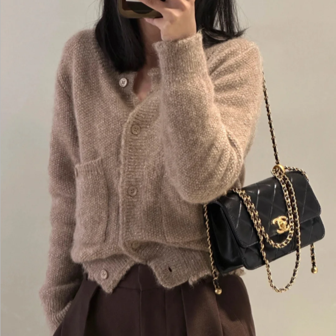 95新 Chanel/香奈儿 小花Jerry P205843489 21A口盖包 双金珠