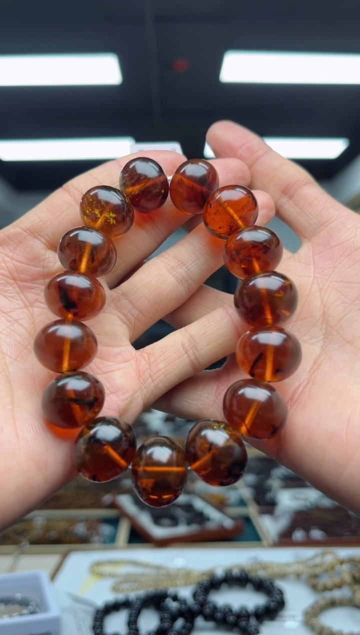 【闪购商品】琥珀裸石未镶嵌抚顺琥珀17+手串